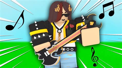 I Became Rockstar Melody In Roblox Bedwars Youtube