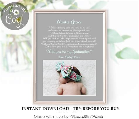 Pin On Godparent Gift Ideas Godmother Proposals