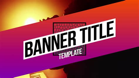 Premiere Pro Template Banner Title Graphic Sbv Storyblocks