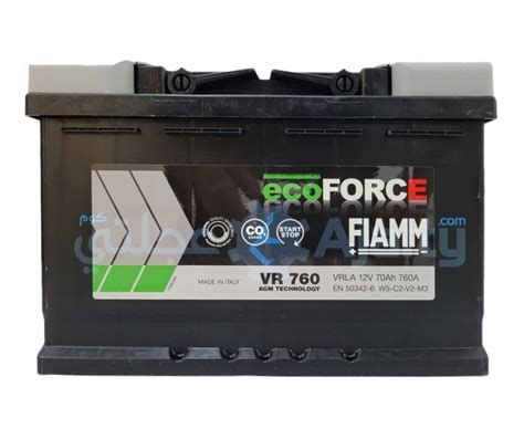 Buy Ecoforce Agm Vr760 Car Battery 12 V 70ah Vr760