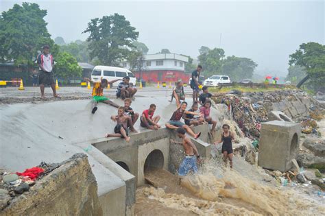 Heavy Rain Causes Roads Drains To Flood In Honiara Solomon Islands