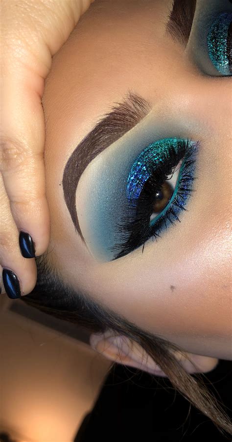 Teal Blue Eyeshadow Makeup Blue Eyeshadow Makeup Blue Eyeshadow