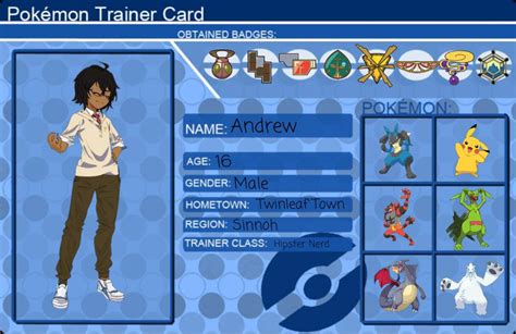 Pokemon Trainer OC Template