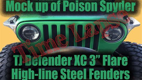 Time Lapse Mock Up Of Poison Spyder Jeep Tj Defender Xc 3 Flare High