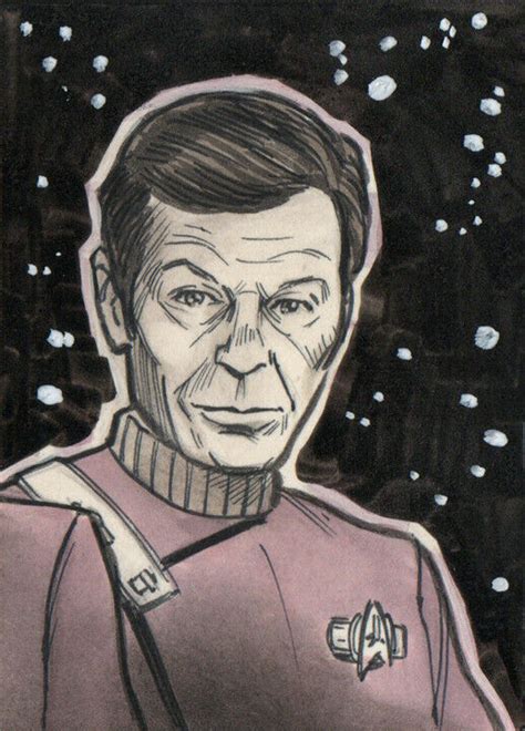 Star Trek Dr Mccoy Bones Personal Sketch Card Psc Tim Shinn Original