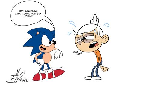 Sonic The Hegehog And Lincoln Loud By Nickelodeonfan1990 On Deviantart