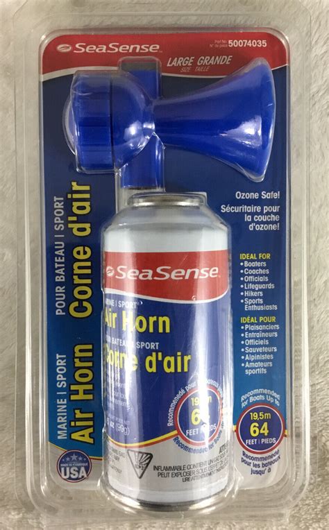 Seasense Large Marine Sport Signal Air Horn 35oz Heard From 1 Mile New