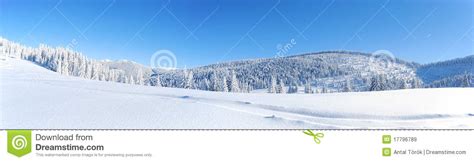 Winter Panorama Stock Image Image Of Floral Blue Landscape 17796789
