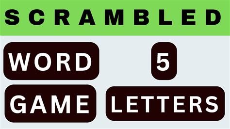 Five Letter Word Scrambled Vol 2 🤔 Guess The Word Game 5 Letters