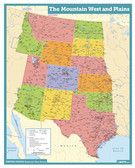 Midwest Usa Wall Map Ph