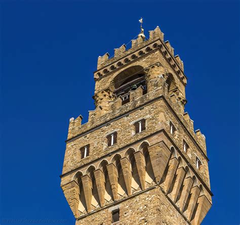 Palazzo Vecchio The Arnolfo Tower In Florence In Italy