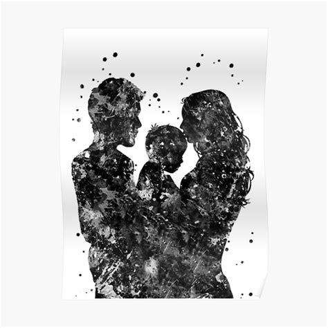 Póster Madre E Hijo Madre Padre E Hijo De Rosaliartbook Redbubble