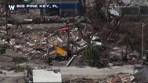 Aerial Footage Of Hurricane Irma Damage In Florida Keys Youtube