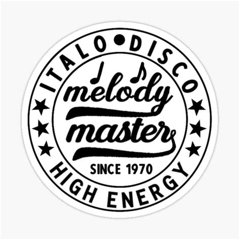Italo Disco High Energy Melody Master Sticker For Sale By Graphroad