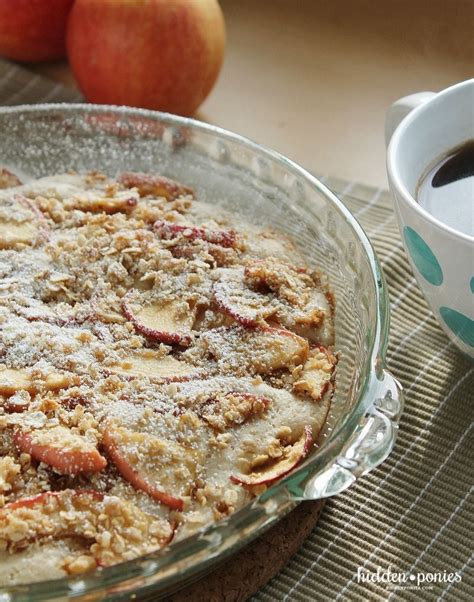 One Dish Oven Baked Apple Crumble Pancake Recipe Baked Apples Food