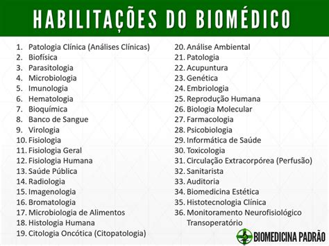O Que A Biomedicina Estuda