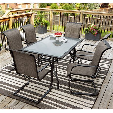 Browse our selection of patio conversation sets on jysk.ca today! hometrends Savannah 7-Piece High Back Dining Set | Walmart ...