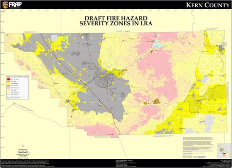 Fire Hazard Severity Zones Kern County California Map Bakersfield Ca
