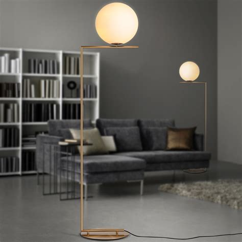 Accent lighting highlights artwork and architectural features within the space. Modern Gold Luxury Floor Lamps LED lights vloerlamp stand lamp standing lamp Living room Bedroom ...
