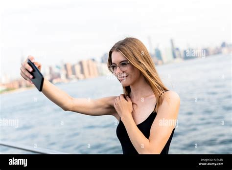 Pretty Girl Taking Selfies Hi Res Stock Photography And Images Alamy