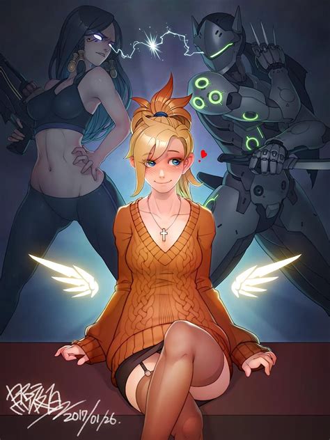 Angela Ziegler Shipping War 照夜白 Pharmercy Overwatch Fan Art