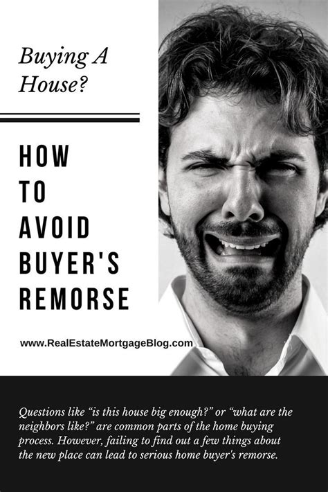 How To Avoid Buyers Remorse After Buying A House