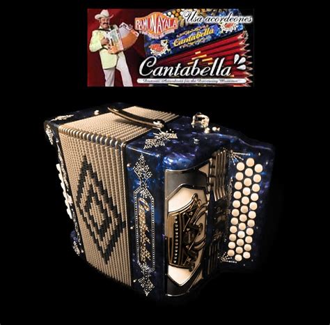 Cantabella Button Accordion 12 Bass 34 Keys Fbe Fa Reverb