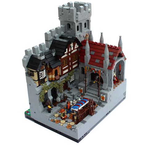 Castle Woodstock Main Section Town Square Lego Castle Lego Building