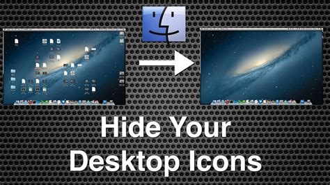 Hide Desktop Icons Including Hard Drives On Mac Os X Youtube