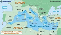 Map of the Mediterranean Sea and Mediterranean Sea Map Size Depth ...