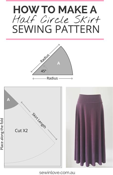 How To Make A Skirt In One Day Easy Half Circle Skirt Sew In Love
