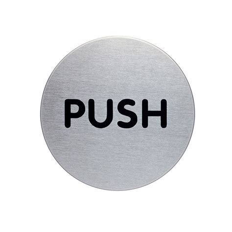 COS Pictogram 65mm Push Sign