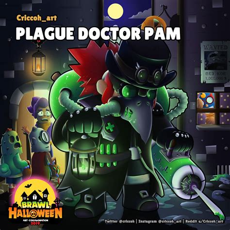 Brawl Halloween Plague Doctor Pam By Ucriccohart Brawl Stars