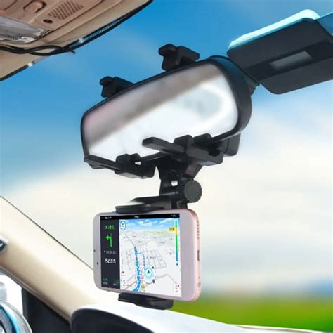 Universal Car Phone Holder Car Rearview Mirror Mount Mobile Phone