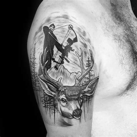 Top 60 Best Bowhunting Tattoos For Men Archery Design Ideas