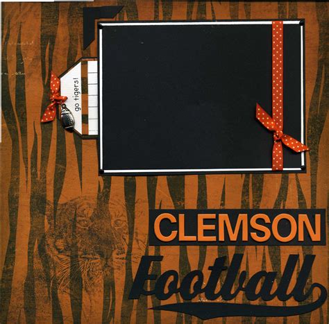 Check spelling or type a new query. Susan's Scrapbook Shack: Clemson Scrapbook Page is ready ...
