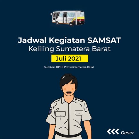 Jadwal Samsat Keliling Sumatera Barat Juli 2021 Infosumbar