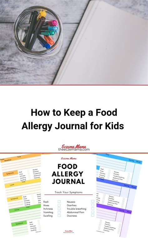 How To Keep A Food Allergy Journal For Kids Kids Allergies Food