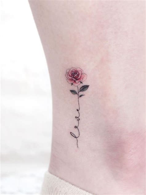 Details 79 Small Pink Rose Tattoo Latest Incdgdbentre