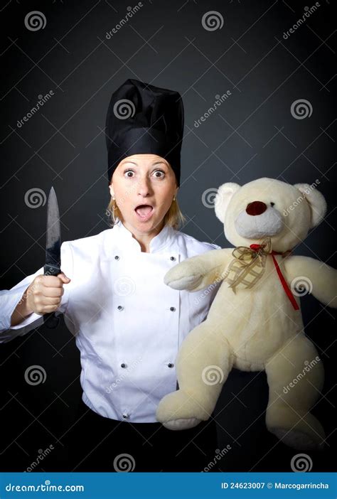 Woman Cook Chef With Crazy Ingredient Stock Image Image 24623007