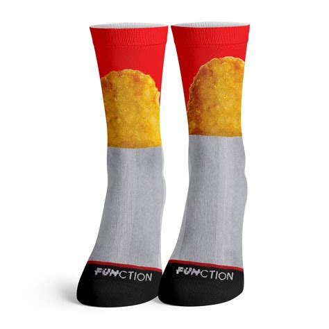 Hash Brown Fast Food Potato Breakfast Fashion Socks Function Socks