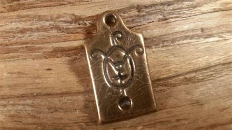 Warding Glyph Protection Symbol Cast Bronze