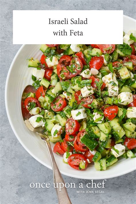 Israeli Salad With Feta Once Upon A Chef