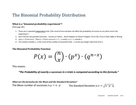 The textbook for this subject is bertsekas, dimitri, and john tsitsiklis. What is a "binomial probability experiment"?