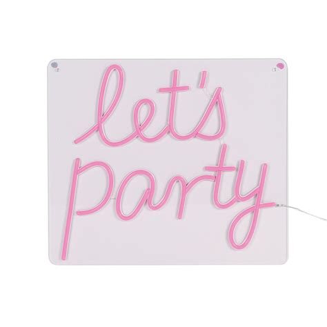 Lets Party Led Neon Sign