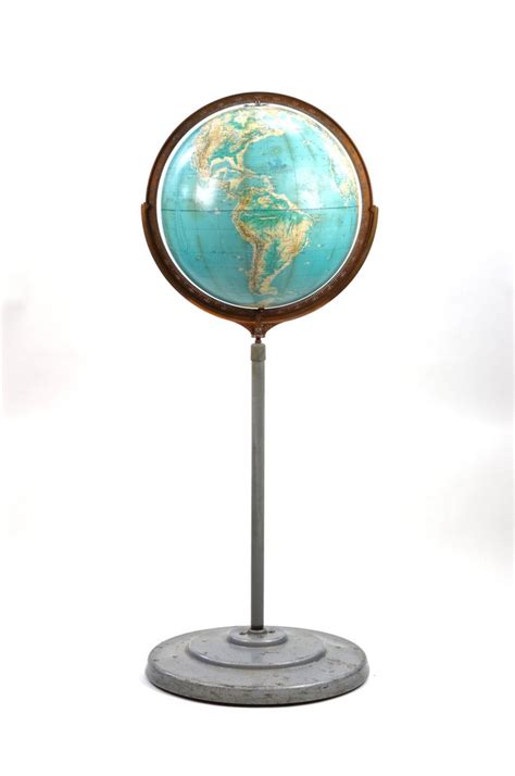 Mid Century Floor Vintage Globe Vintage Globe On Casters Xxl Etsy