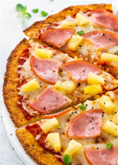 🏅 pizza hawaiana con crosta di cavolfiore