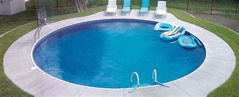 Some pool companies sell wood or steel wall pool kits which generally comes with the liner. Round Swimming Pool Kits | Do It Yourself Inground Pools | Swimming pool prices, Small inground ...