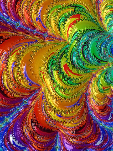 Fractal Art Fraktal kunst Bildrahmen Optische täuschung