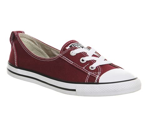 Converse Ctas Ballet Lace Maroon Trainers Shoes Ebay